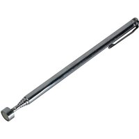 Silver Faithfull magnetic retrieval pen with pocket clip and extendable telescopic shaft.