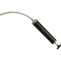 Black Faithfull oil suction gun with a long flexible hose and a T-shaped handle.