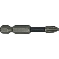 Faithfull Phillips impact screwdriver bit, metallic gray with hexagonal shank and cross-shaped tip.