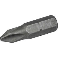 Faithfull Phillips S2 grade steel screwdriver bit, silver, hexagonal base with cross-shaped tip.