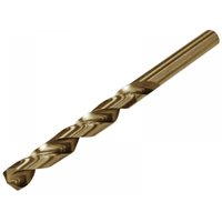 Cobalt-coated Faithfull jobber drill bit, 10.0mm, with spiral flutes and cylindrical shank.
