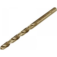 Faithfull cobalt jobber drill bit, 4.0mm, metallic finish with spiral flutes, pre-packed set of two.