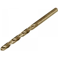 Cobalt jobber drill bit, metallic finish, spiral flutes, 5.0mm diameter, by Faithfull, pre-packed set of two.