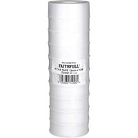 White Faithfull PTFE tape pack of 10 rolls, stacked vertically with a label on the front.