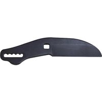 Black Faithfull replacement blade for Countryman anvil loppers, curved edge with hole and serrated handle.