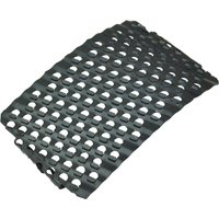 Curved black metal replacement blade with perforated holes for Faithfull Shaver Hand Rasp.