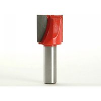 Red and silver Faithfull router bit with TCT two flute design, 25.4 x 25mm size, 1/2 inch shank.