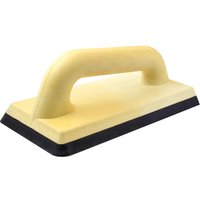 Faithfull Rubber Grouter Float with yellow handle and black rubber base