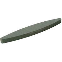"Gray Faithfull scythe stone, flat and elongated, measuring 260mm with tapered edges"