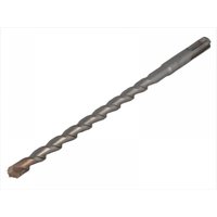 Faithfull SDS Plus drill bit, 6.5mm diameter, 210mm length, spiral fluted, silver with a pointed tip.