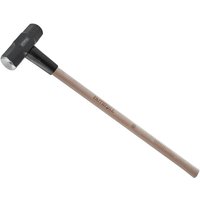 Black-headed sledge hammer with a long hickory wood handle, weighing 6.35Kg, by Faithfull.
