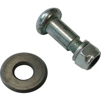 Faithfull spare cutting wheel for TLCUT300, includes a metal wheel and a cylindrical bolt with a hex nut.