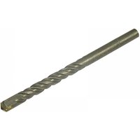 Faithfull masonry drill bit, 20 x 160mm, silver with spiral flutes and a pointed tip for drilling into concrete or stone.