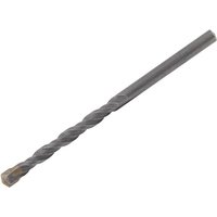 Faithfull Standard Masonry Drill Bit, 5 x 85mm, silver with spiral flutes and a pointed tungsten carbide tip.