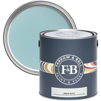 Farrow & Ball Dead Flat 2.5L paint can, Blue Ground No. 210, ultra matt finish, with lid showing light blue color.