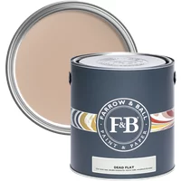 Farrow & Ball Dead Flat paint can, Templeton Pink No. 303, 2.5L, dark gray can with color swatch band.