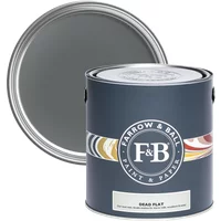 Farrow & Ball Dead Flat 5L paint can, Down Pipe No. 26, dark gray label, ultra matt finish, multi-surface use.