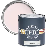 Farrow & Ball Dead Flat 5L paint can, Middleton Pink No. 245, ultra matt finish, dark gray container with logo.