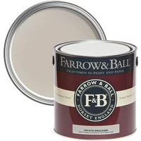 Farrow & Ball 5L paint can, Elephant's Breath No. 229, with a chalky matt finish, maroon label, and silver lid.