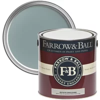 Farrow & Ball Estate Emulsion 5L can, Oval Room Blue No. 85, with a luxurious chalky matt finish.