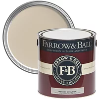 Farrow & Ball Modern Emulsion 5L paint can, Oxford Stone No. 264, with beige lid and maroon label.