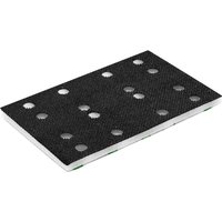 Black rectangular Festool sander interface pad with multiple holes, designed for LS130 model.