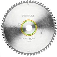 Silver Festool 36 tooth TCT saw blade, 216x30mm, with central hole and engraved branding.