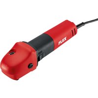 Red and black Flex PE8 rotary polisher head with a compact design and power cord.