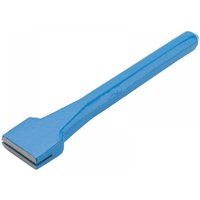 Blue Footprint scutch comb holder, 38mm, with a flat, rectangular head and long, smooth handle.
