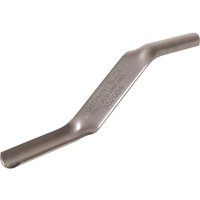 Steel Footprint 580 Brick Jointer with a curved center and two cylindrical ends for smoothing mortar joints.