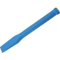 Blue Footprint cold chisel with a flat, beveled edge and a hexagonal handle.
