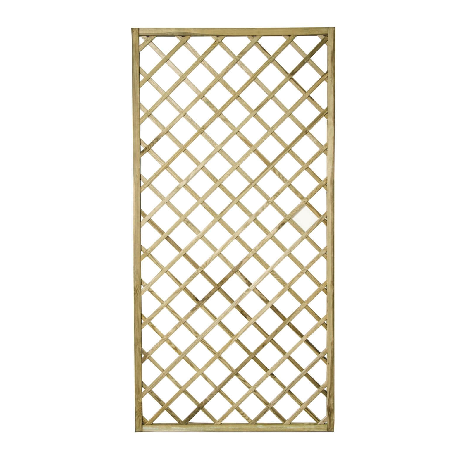 Forest 6' x 3' Hidcote Decorative Diamond Wooden Lattice Trellis (1.8m x 0.9m) - image 4