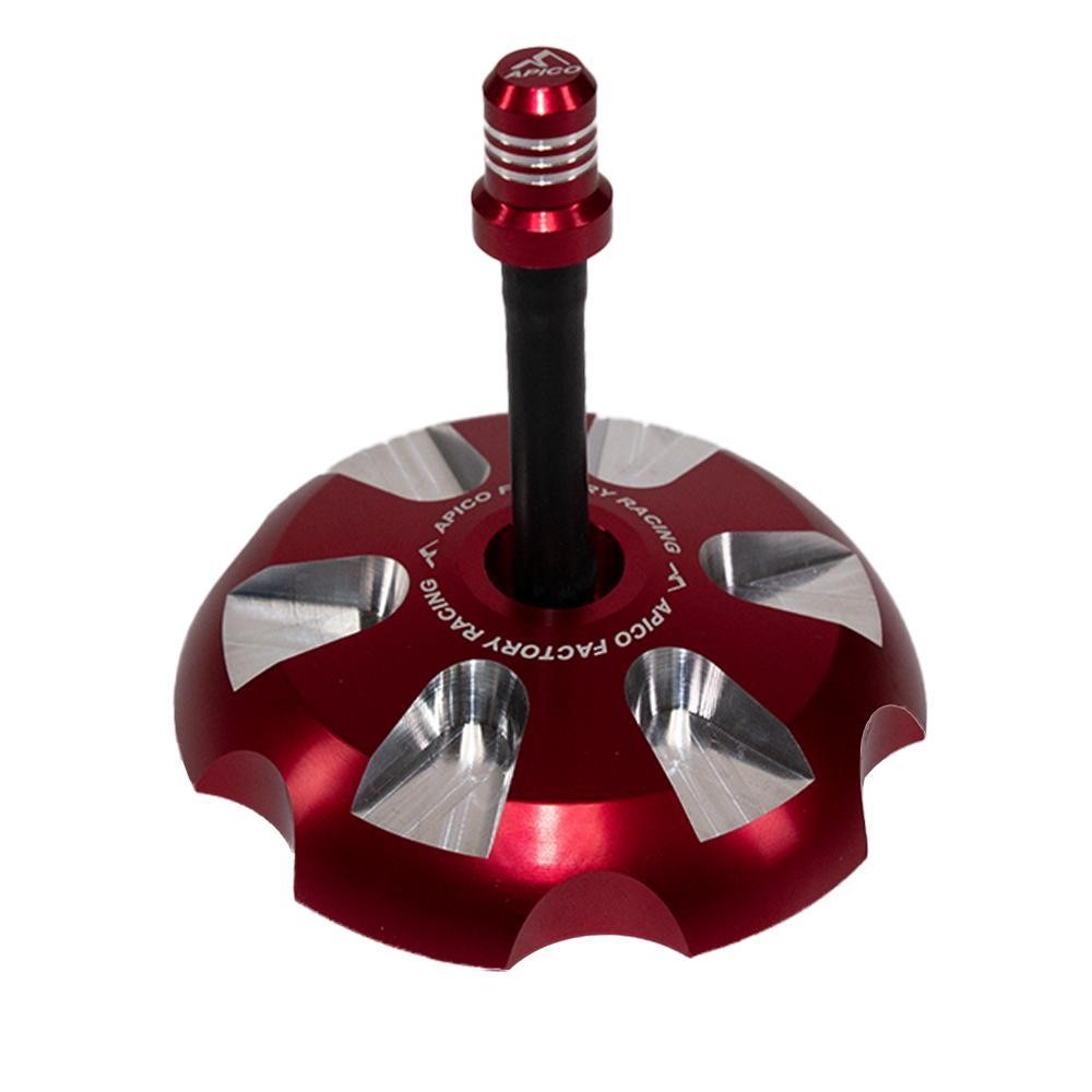 Apico FUELCAP KTM 2 RD - Apico Alloy Fuel Cap for KTM SX/SXF 85-450 2013-2025, Husqvarna TC/FC 85-450 2014-2025, Gas Gas MC/MC-F85-450 2021-2025 Red