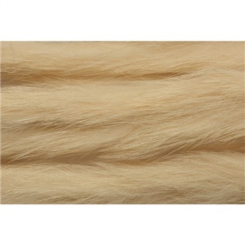 Natural brown rabbit zonker micro material with soft, fine fibers, ideal for fly tying, showcasing a smooth texture and subtle sheen.