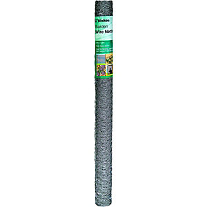 Galvanised wire netting roll, 25mm mesh, measuring 900mm x 10m, featuring a green and white label with product details, set against a plain background.