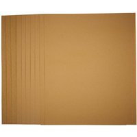 Beige Draper sanding sheets, 230x280mm, assorted grit, pack of 10, stacked with visible edges.