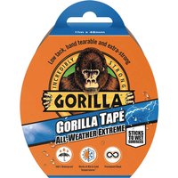 Gorilla Glue All Weather Extreme Tape, orange packaging with gorilla logo, waterproof, 11m x 48mm size.