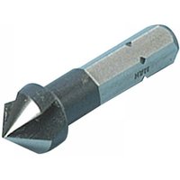 Halls XCM16 high-speed steel countersink, 16.5mm, silver and black, with hexagonal shank and tapered cutting edge.