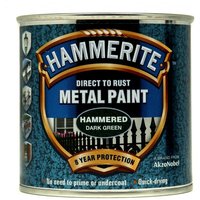 Hammerite Dark Green Hammered Finish Metal Paint 250ml - image 2
