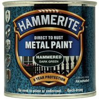 Hammerite Dark Green Hammered Finish Metal Paint 250ml - image 3