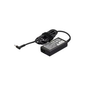 Black HP 721092-001 power adapter/inverter with a 45 W output, featuring a coiled cable and a right-angle connector, designed for indoor use.