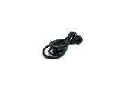 Black HPE standard power cord designed for power adapters and injectors, featuring a UK plug and flexible, durable material, coiled for easy storage.