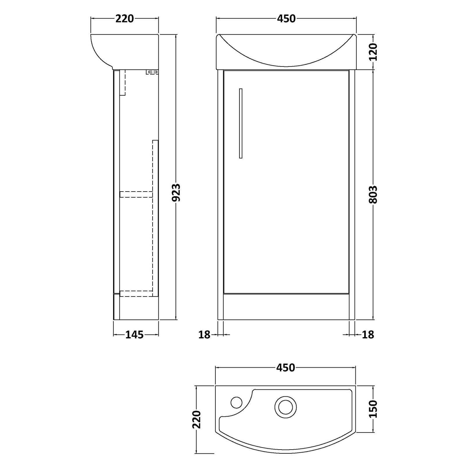 Hudson Reed Juno Coastal Grey Floor Standing WC and Tap Set 440mm - image 3