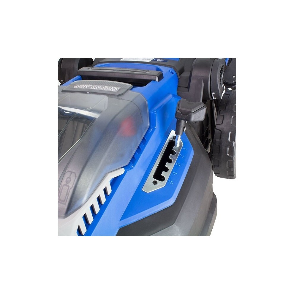 Hyundai HYM40LI380P 40V Lithium-Ion 38cm Cordless Battery Powered Roller Lawnmower - 38cm Cutting Width With Battery & Charger - image 5