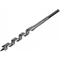 Irwin wood auger drill bit, 18 x 191mm, with spiral flutes and hex shank for efficient wood drilling.