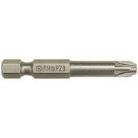 Irwin Pozidriv Power Insert Bit Pz2, 90mm, silver steel with hex shank and cross-shaped tip, single pack.