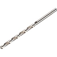 Irwin HSS Pro Drill Bit, silver, spiral flute design, cylindrical shank, high-speed steel construction.