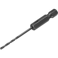 Irwin HSS drill bit with hex shank, 2.0mm size, featuring a silver metallic finish and spiral fluted design.