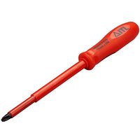Red ITL insulated Phillips screwdriver No.3 x 150mm with ergonomic handle and black tip.