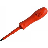 Red ITL Insulated Phillips screwdriver with ergonomic handle, No.1 tip, 75mm length